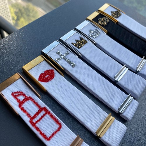 Rhinestone Pattern Nylon Strap for WHOOP 5.0 MG