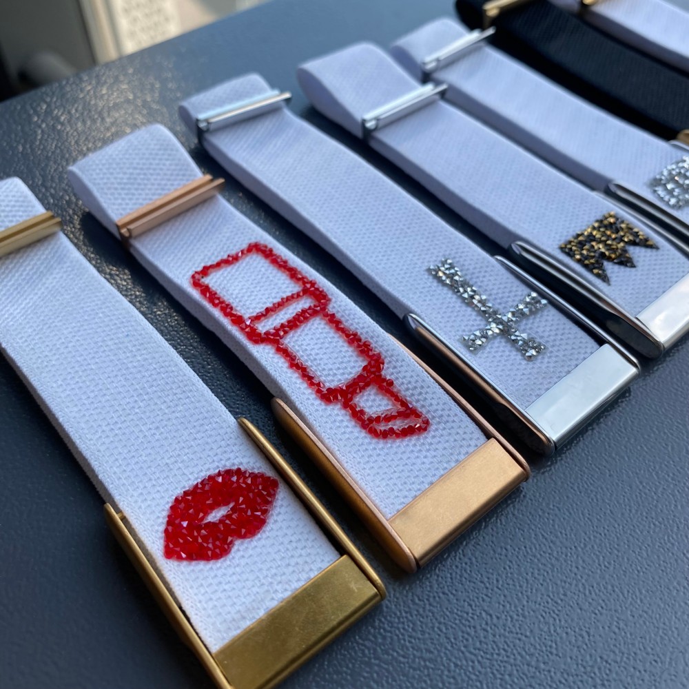 Integrating Rhinestones and Embellishments in Whoop Bands