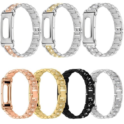 Diamond Bling Metal Replacement Strap for Google Fitbit Air （ JSB-1042）